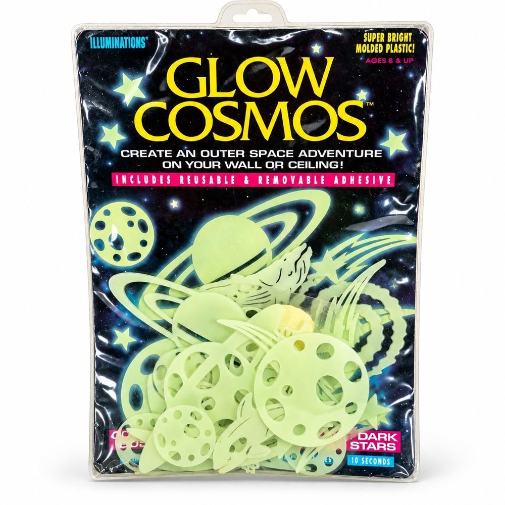 Vintage 1993 Illuminations Glow Cosmos Wall Ceiling Stars Planets Space Decor